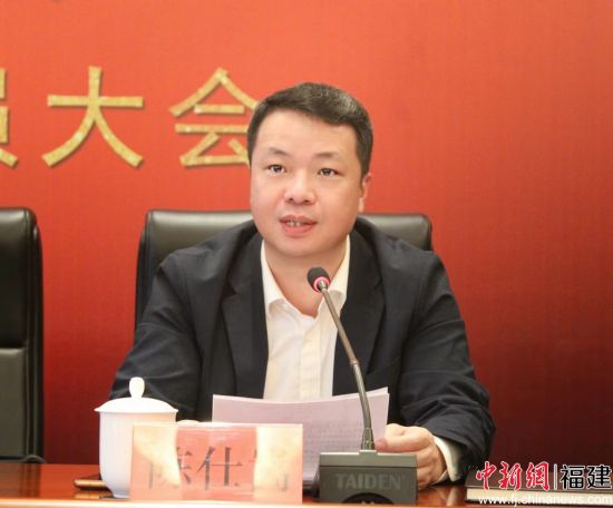 宁德市民政局局长陈仕嵩讲话。 林榕生 摄