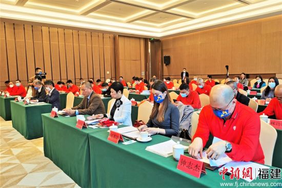 宁德市台湾同胞投资企业协会第三届第一次会员大会现场。 林榕生 摄